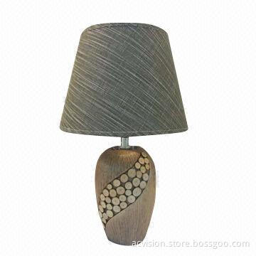 Retro ceramic table lamp with jewelry
